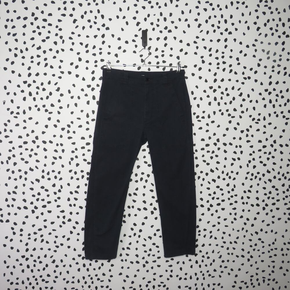 Vince Navy Blue Military Utility Style Cropped  Pants - Picture 2 of 10